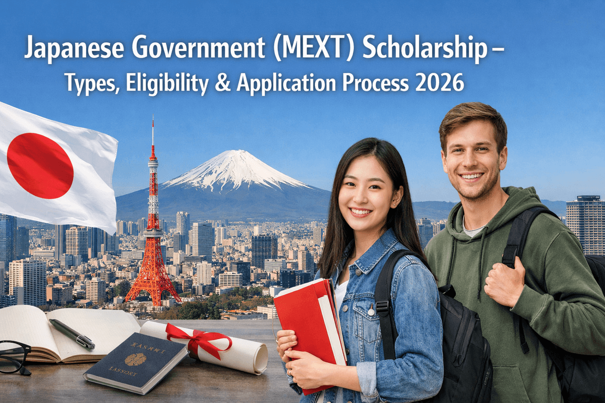 Japanese Government (MEXT) Scholarship – Types, Eligibility & Application Process 2026