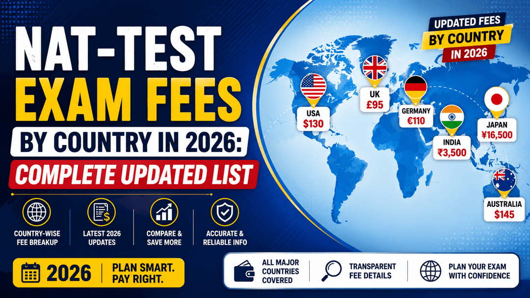 NAT-TEST Exam Fees by Country in 2026: Complete Updated List