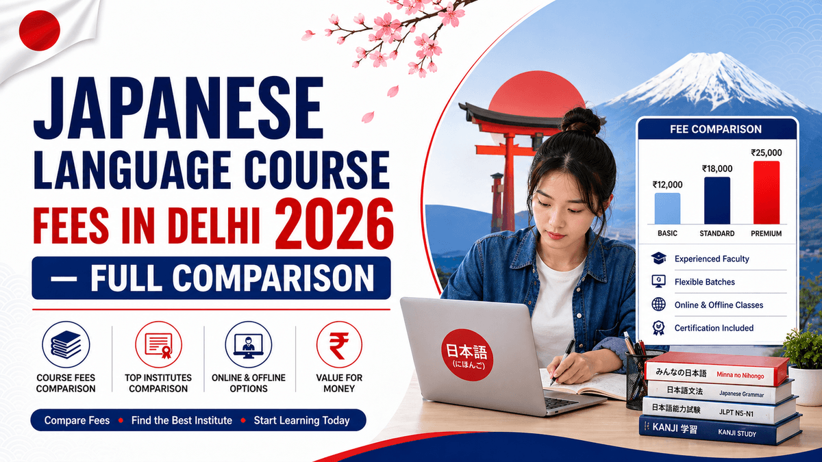 Japanese Language Course Fees in Delhi 2026 — Full Comparison