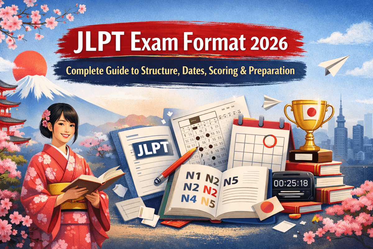 JLPT Exam Format 2026 – Complete Guide to Structure, Dates, Scoring & Preparation