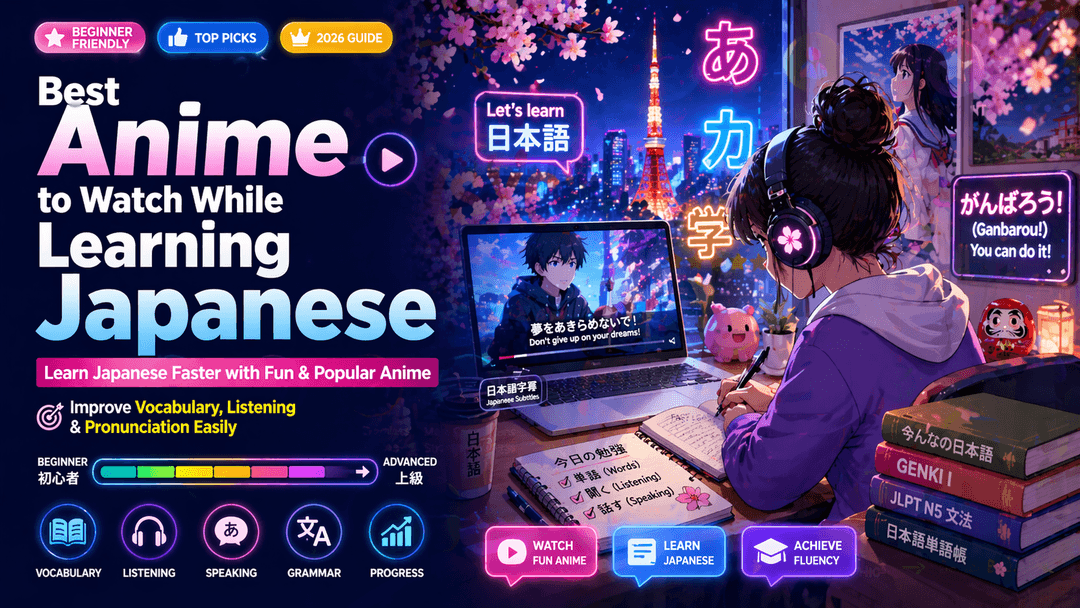 Best Anime to Watch While Learning Japanese N5 (2026 Guide)