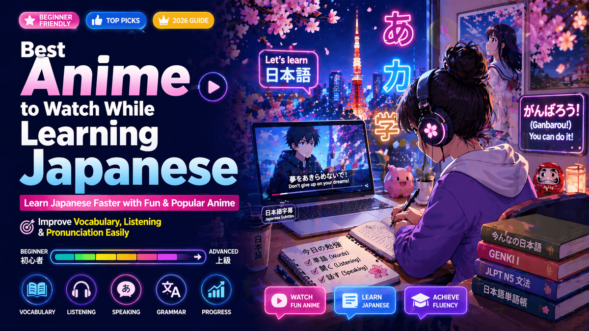 Best Anime to Watch While Learning Japanese N5 (2026 Guide)