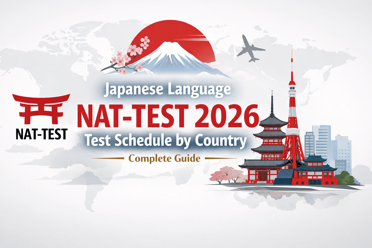 Japanese Language NAT-TEST 2026 Test Schedule by Country – Complete Guide