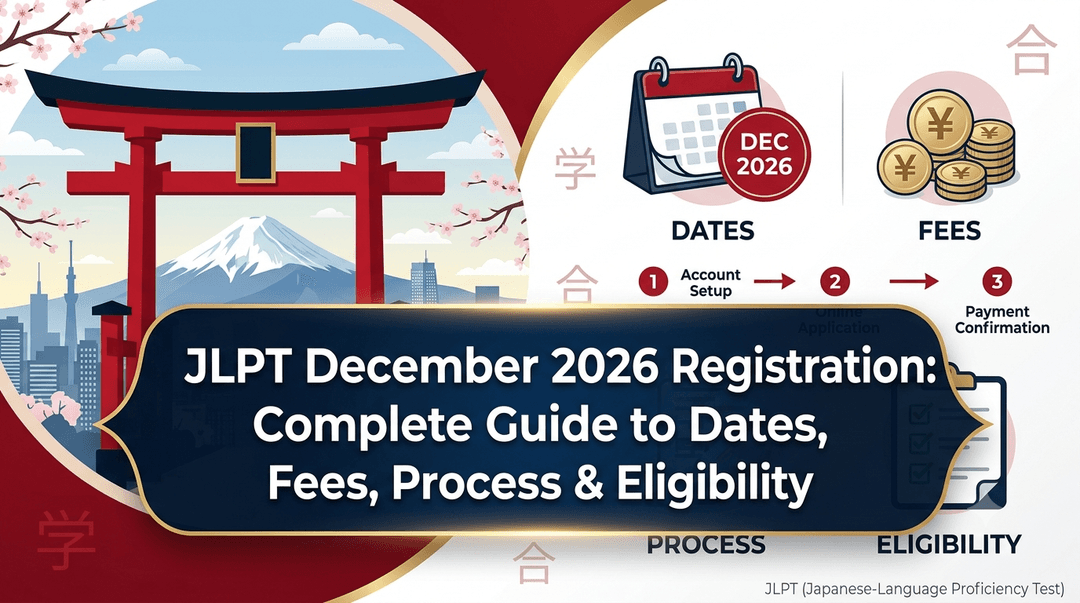 JLPT December 2026 Registration: Complete Guide to Dates, Fees, Process & Eligibility
