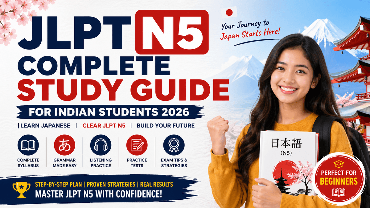 JLPT N5 Complete Study Guide for Indian Students 2026