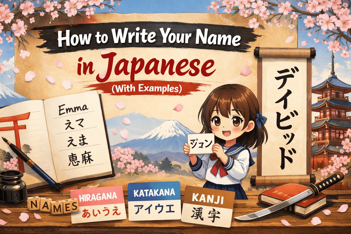 How to Write Your Name in Japanese (With Examples) 
