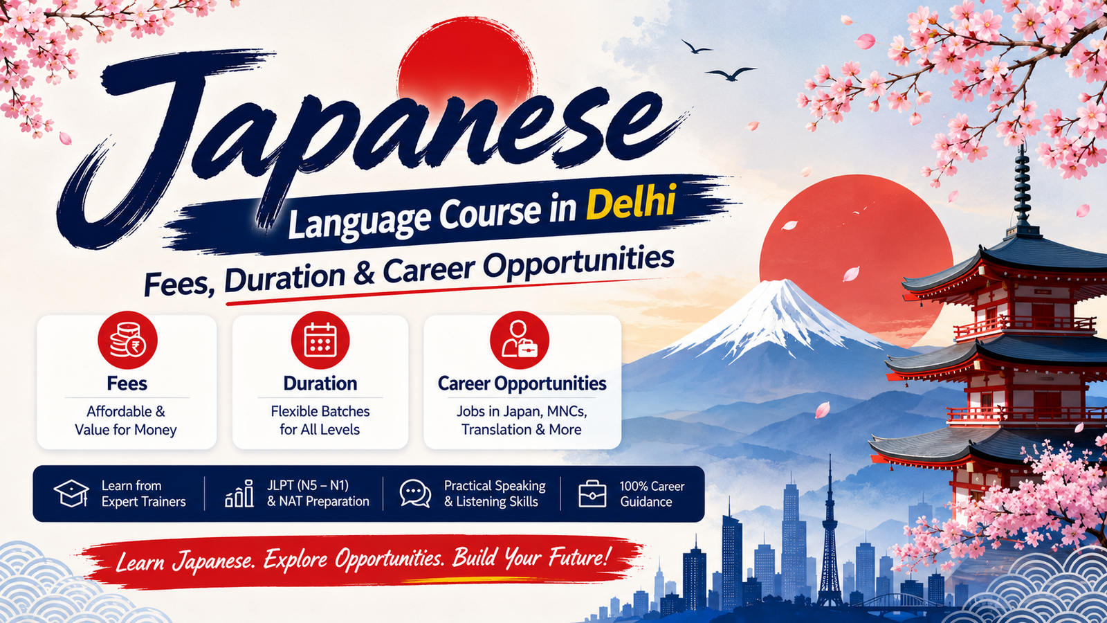 Japanese Language Course in Delhi: Fees, Duration & Career Opportunities