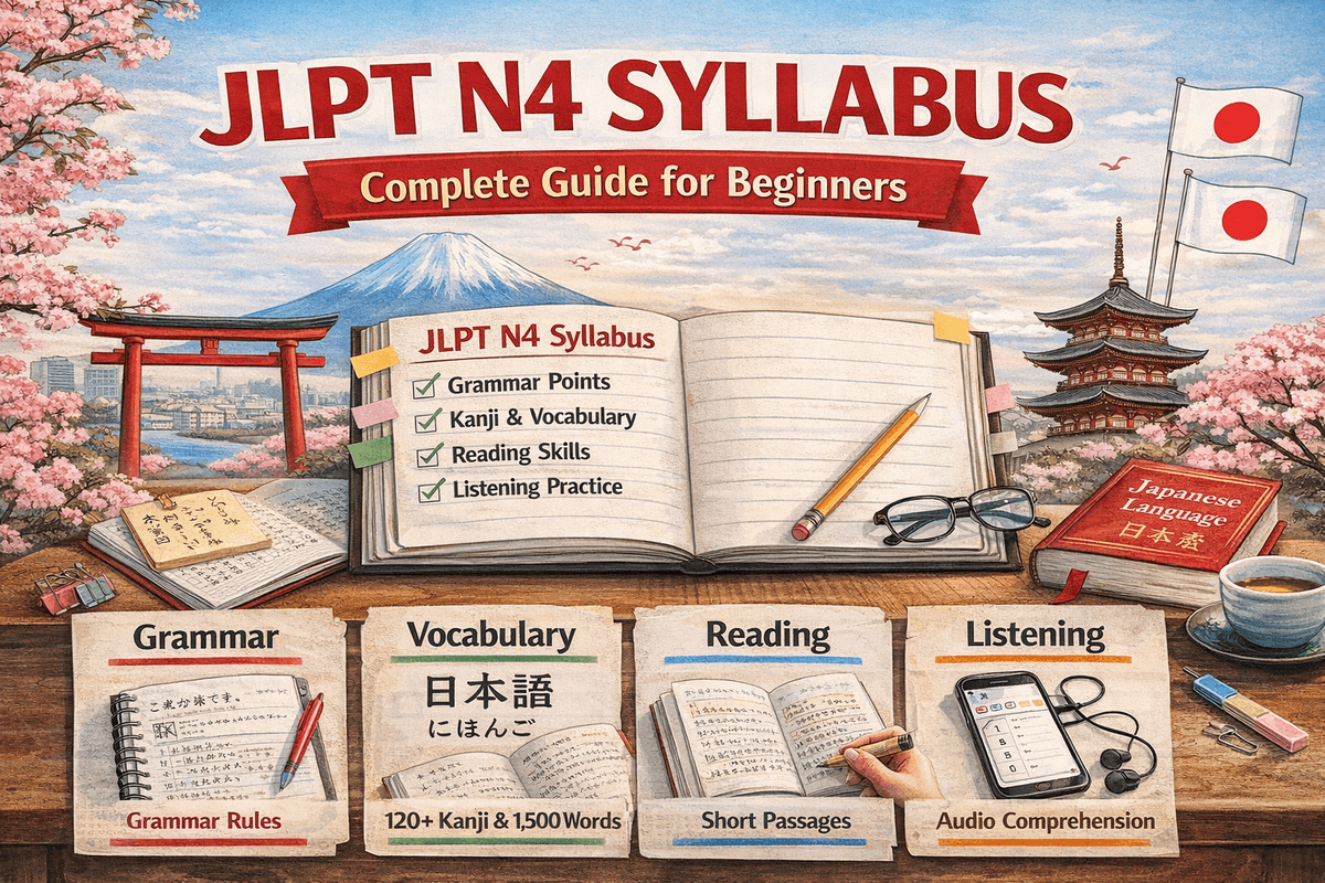 JLPT N4 Syllabus: Complete Guide for Beginners