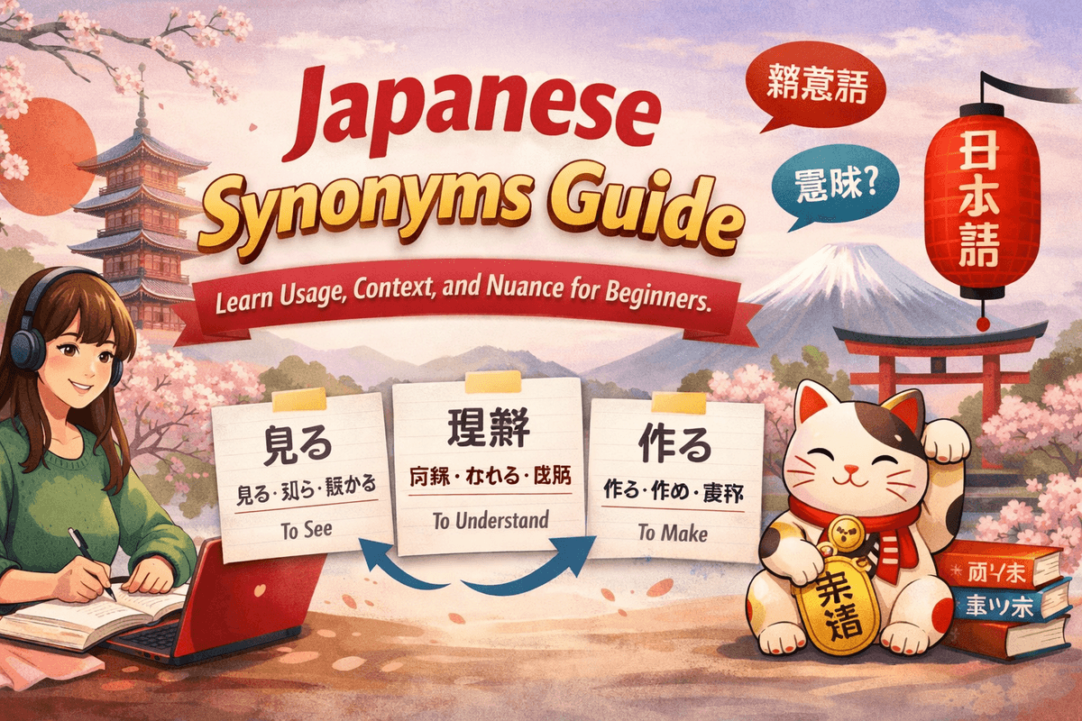 Japanese Synonyms Guide: Learn Usage, Context, and Nuance for Beginners